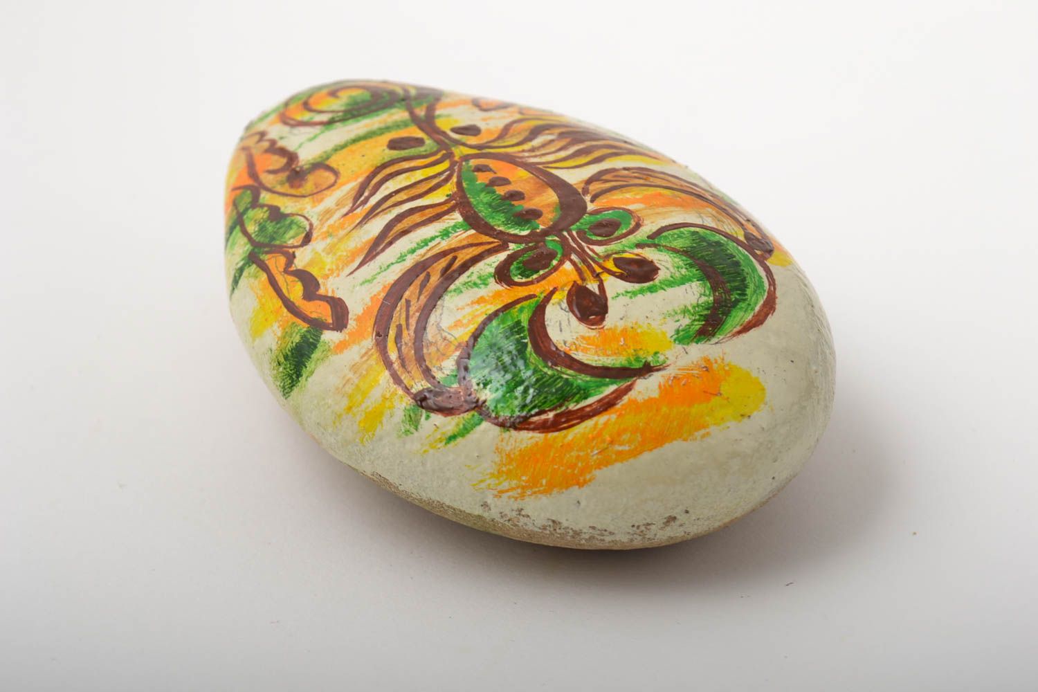 Морской камень ручной работы раскрашенный камень декор для дома скорпион фото 3