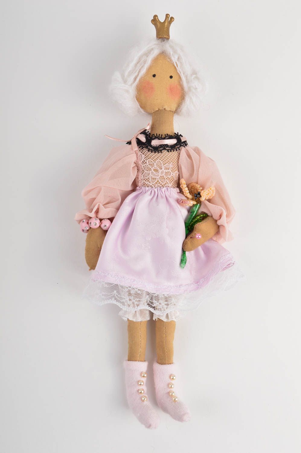 Muñeca de tela hecha a mano juguete de peluche regalo original para niña  foto 2