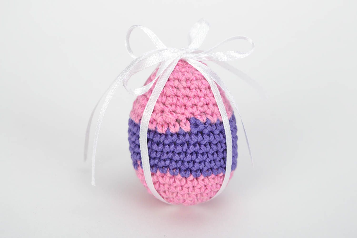 Handmade designer crochet soft Easter egg for home decor photo 3