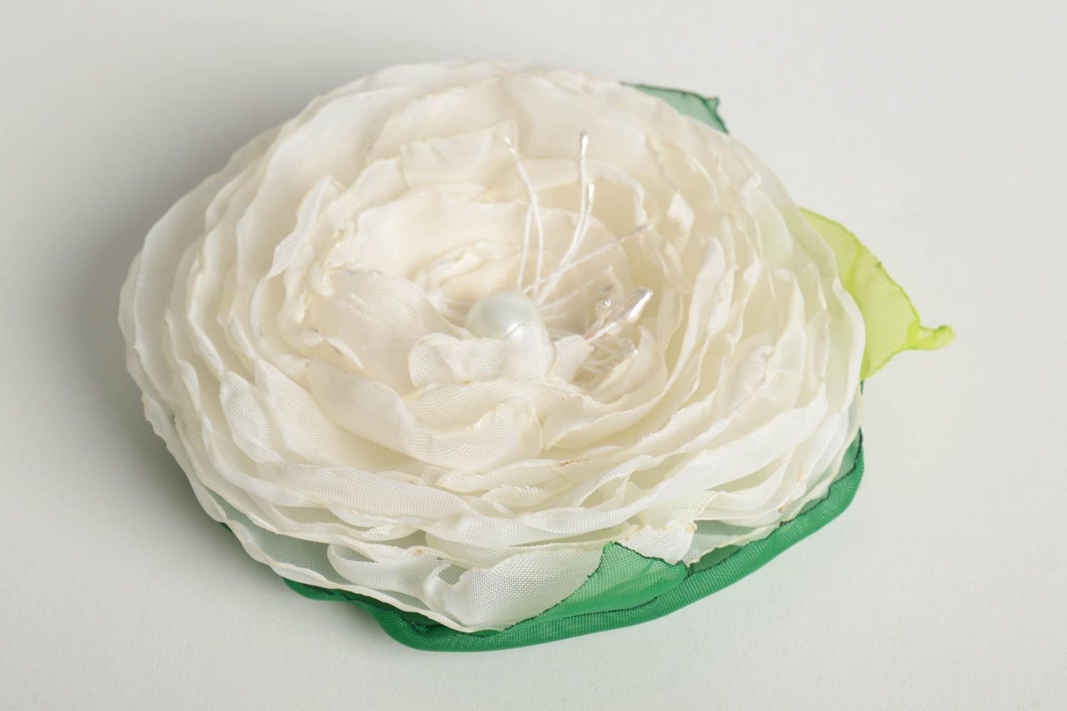 Blume Haarspange handgemachter Schmuck Accessoire für Frauen Handarbeit modisch foto 2