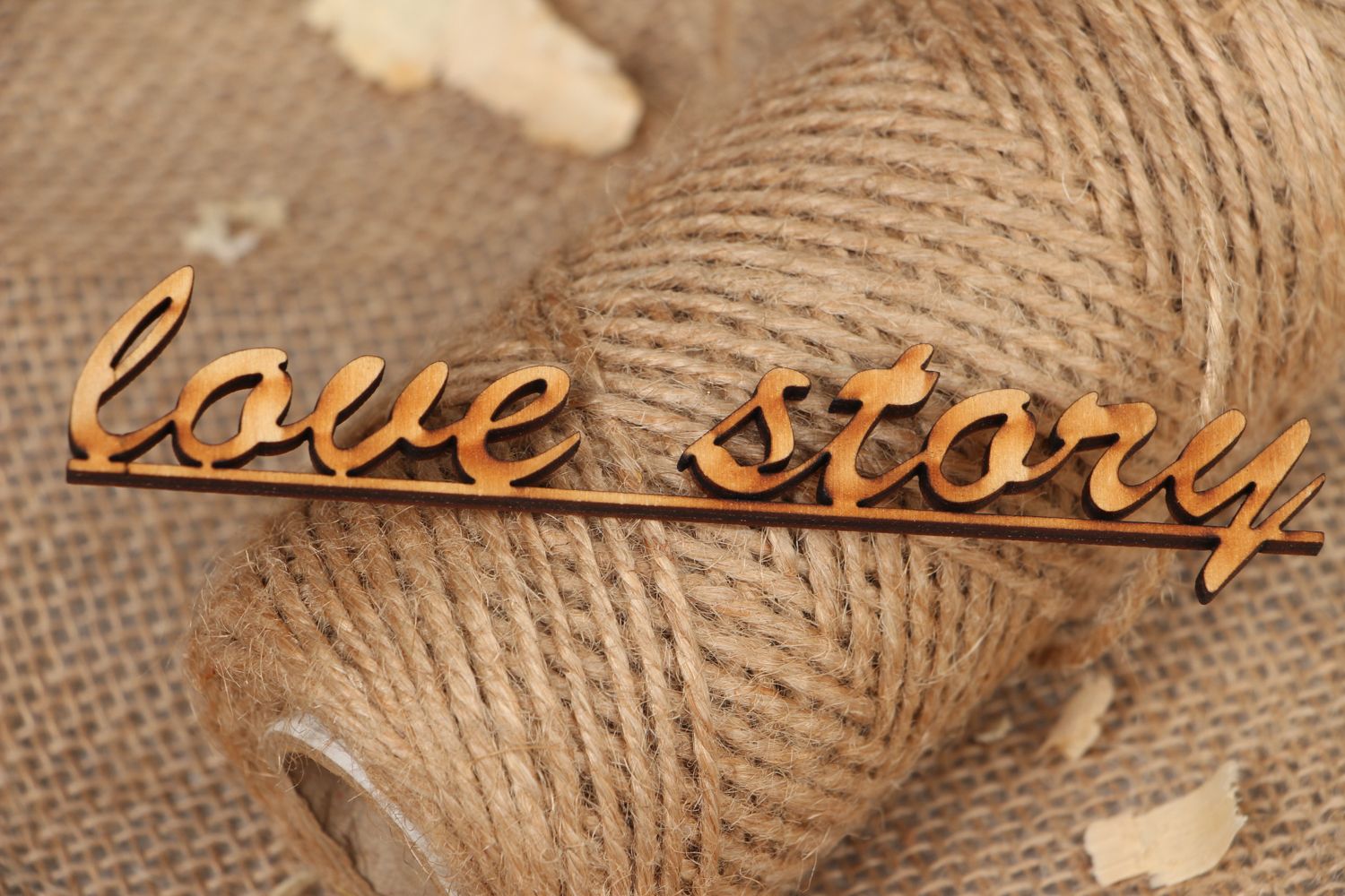 Plywood craft blank lettering for photo shoot Love Story photo 4