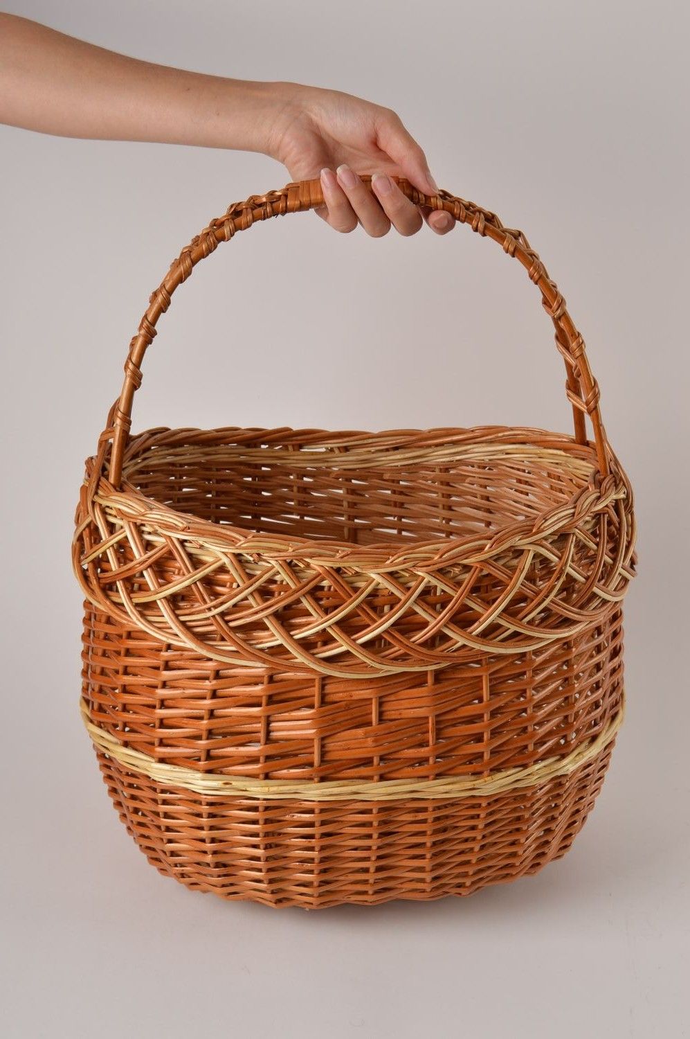 Handmade designer cute basket unusual stylish basket woven basket ideas photo 4