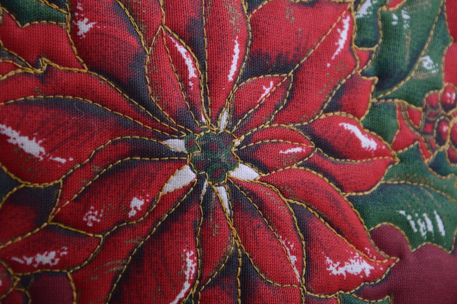 Couvre-théière en tissu fait main original design avec beaux motifs de Noёl photo 4