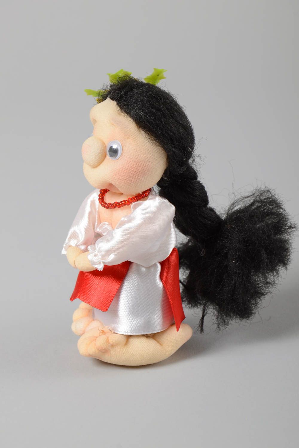 Handmade Stoff Spielzeug Haus Dekoration Geschenkidee für Freundin Stoff Puppe foto 5