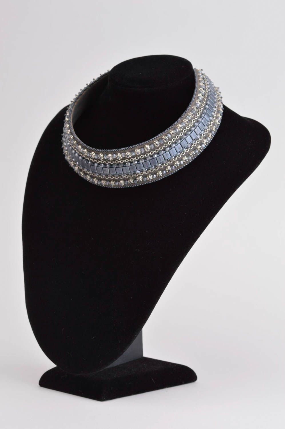 Damen Collier handgefertigt Schmuck Halskette Accessoire für Frauen einmalig  foto 1