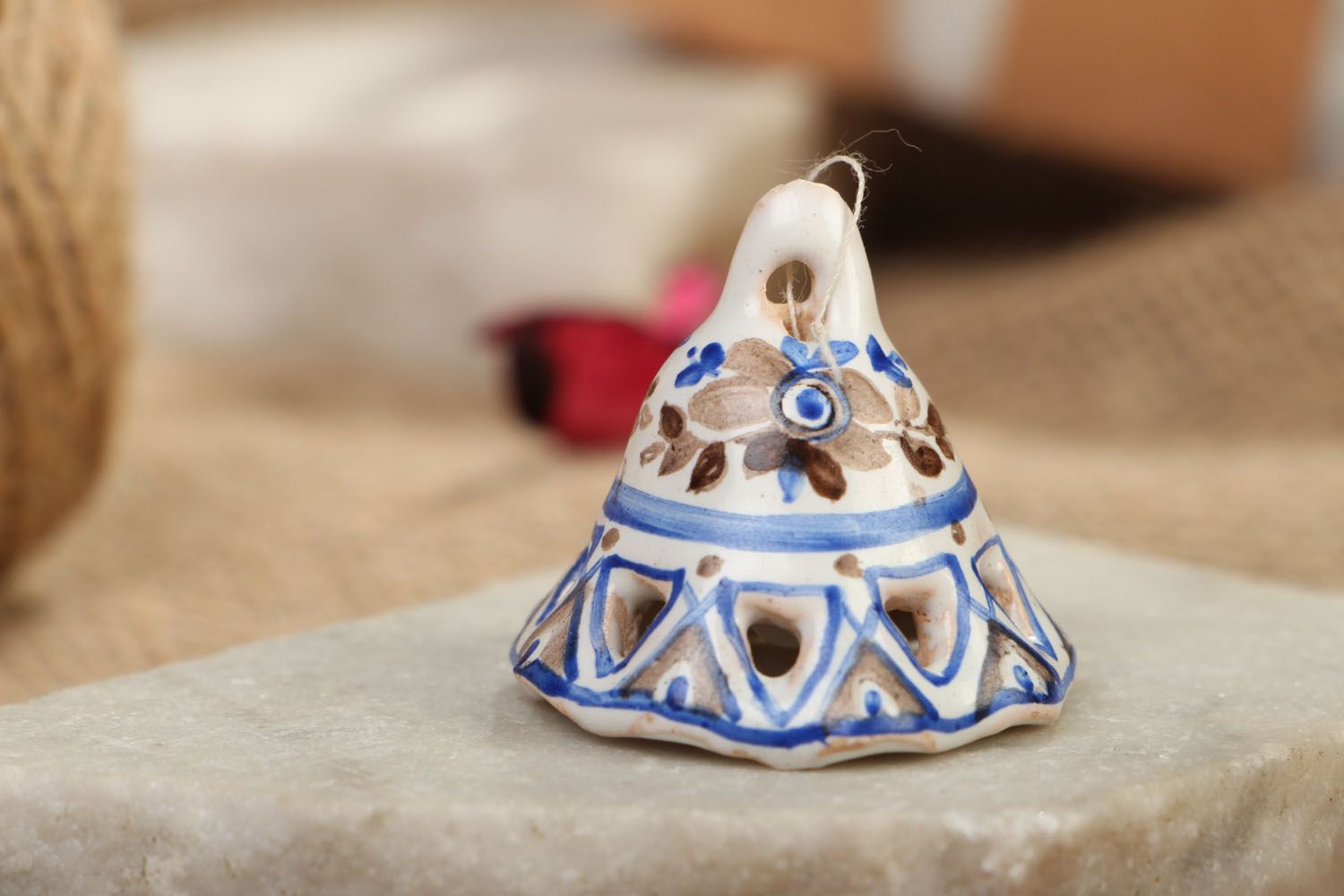 Handmade ceramic bell photo 5