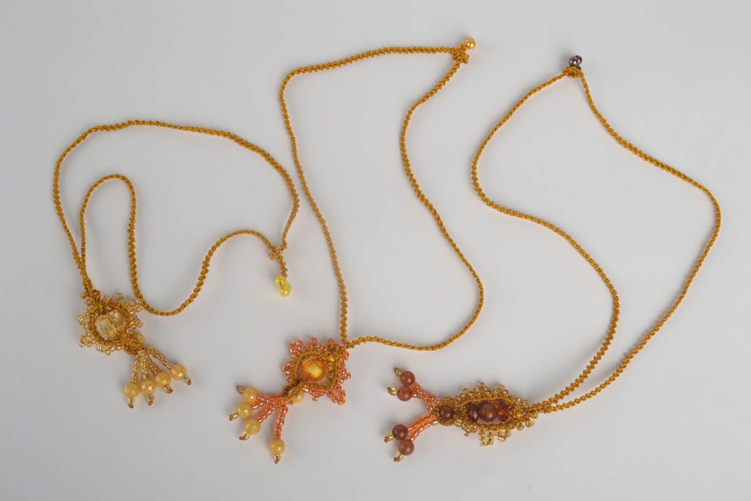 Handmade Rocailles Ketten Halsketten für Damen Ketten mit Anhänger Schmuck Set foto 4