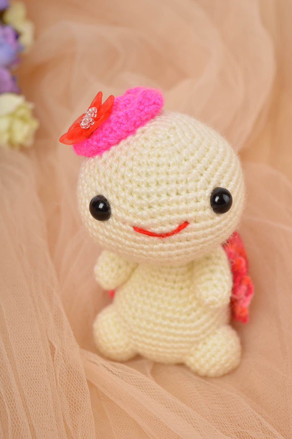 Designer beautiful toy handmade crocheted toy for babied nursery decor photo 1