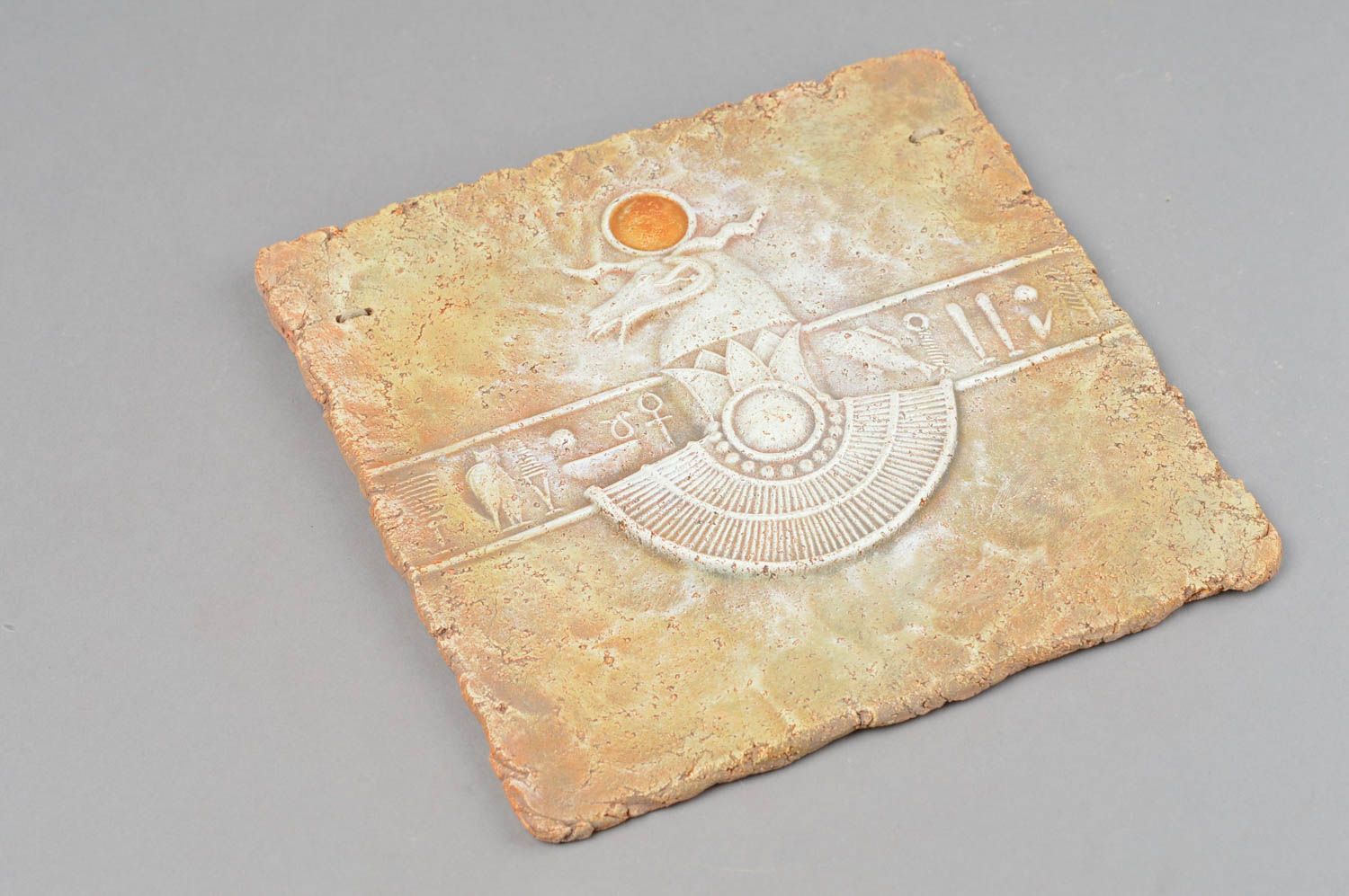 Авторская керамическая плитка со знаком зодиака панно для Овна ручная работа  фото 2