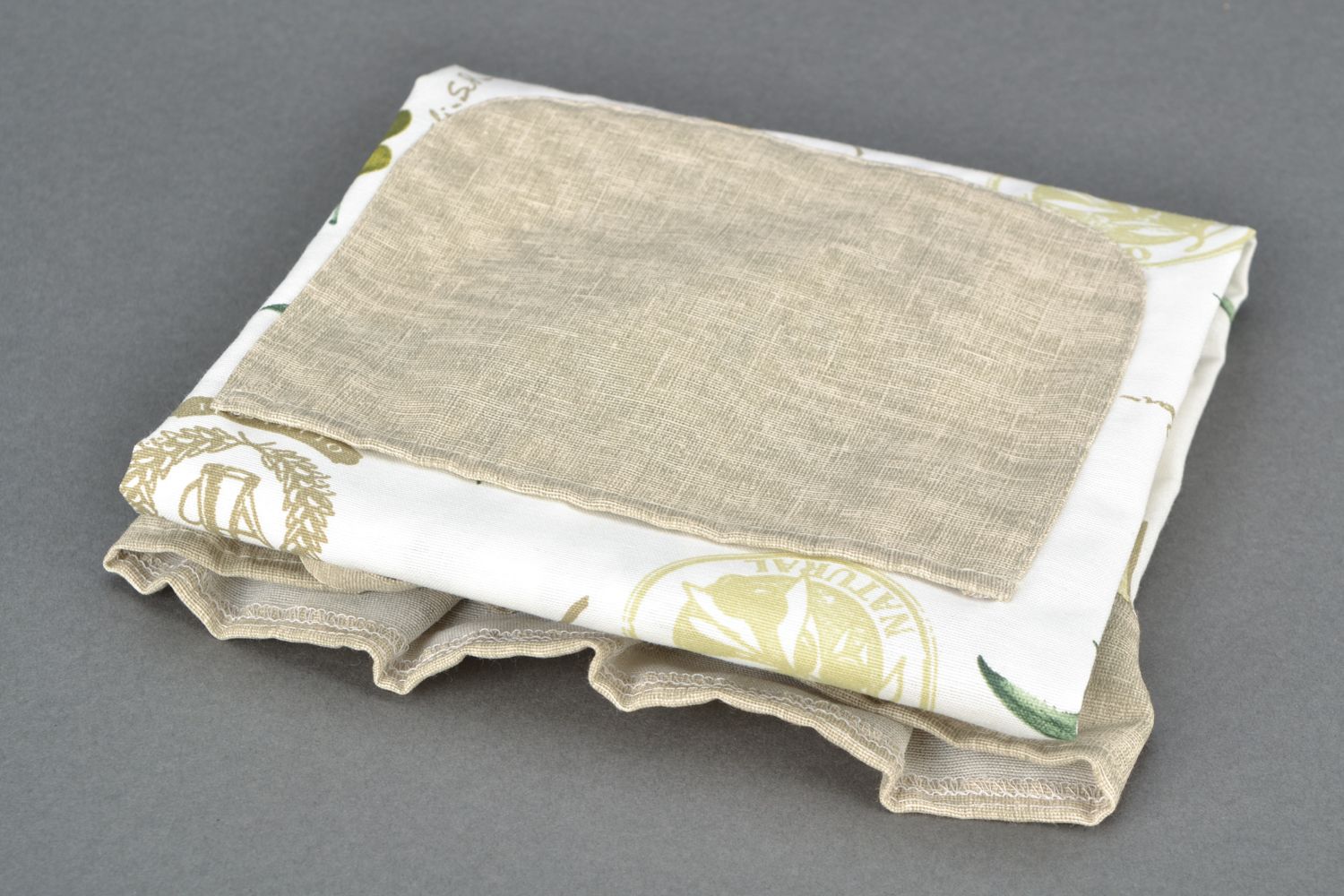 Женский фартук из ткани с принтом Олива  фото 4