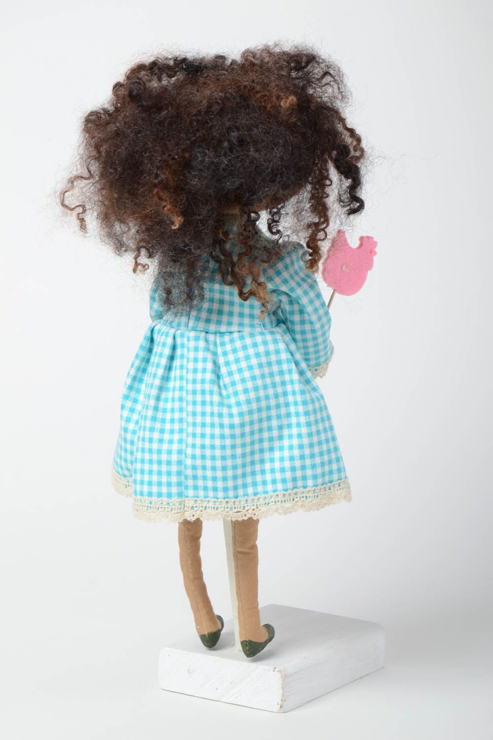 Тканевая мягкая игрушка ручной работы кукла ароматизированная кофе и ванилью фото 4