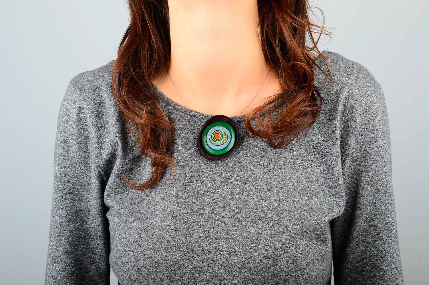 Designer Schmuck handgeschaffen Schmuck für Frauen schöner Halsketten Anhänger foto 2