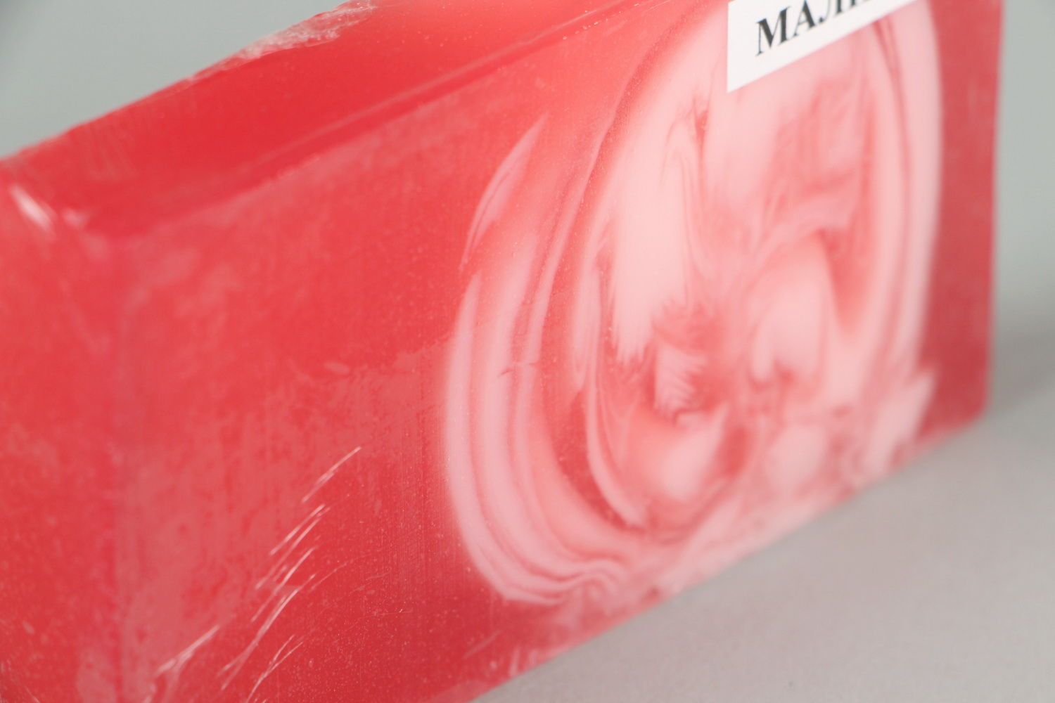 Handmade soap with the scent of raspberries photo 2