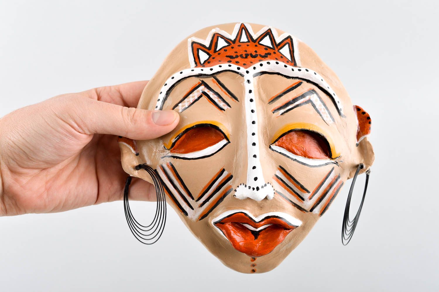 Panel decorativo hecho a mano de arcilla máscara artesanal regalo personalizado foto 5