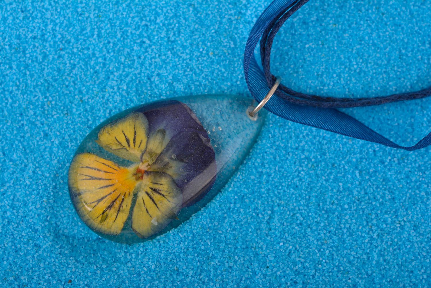 Handmade pendant unusual pendant designer accessory epoxy resin accessory photo 1