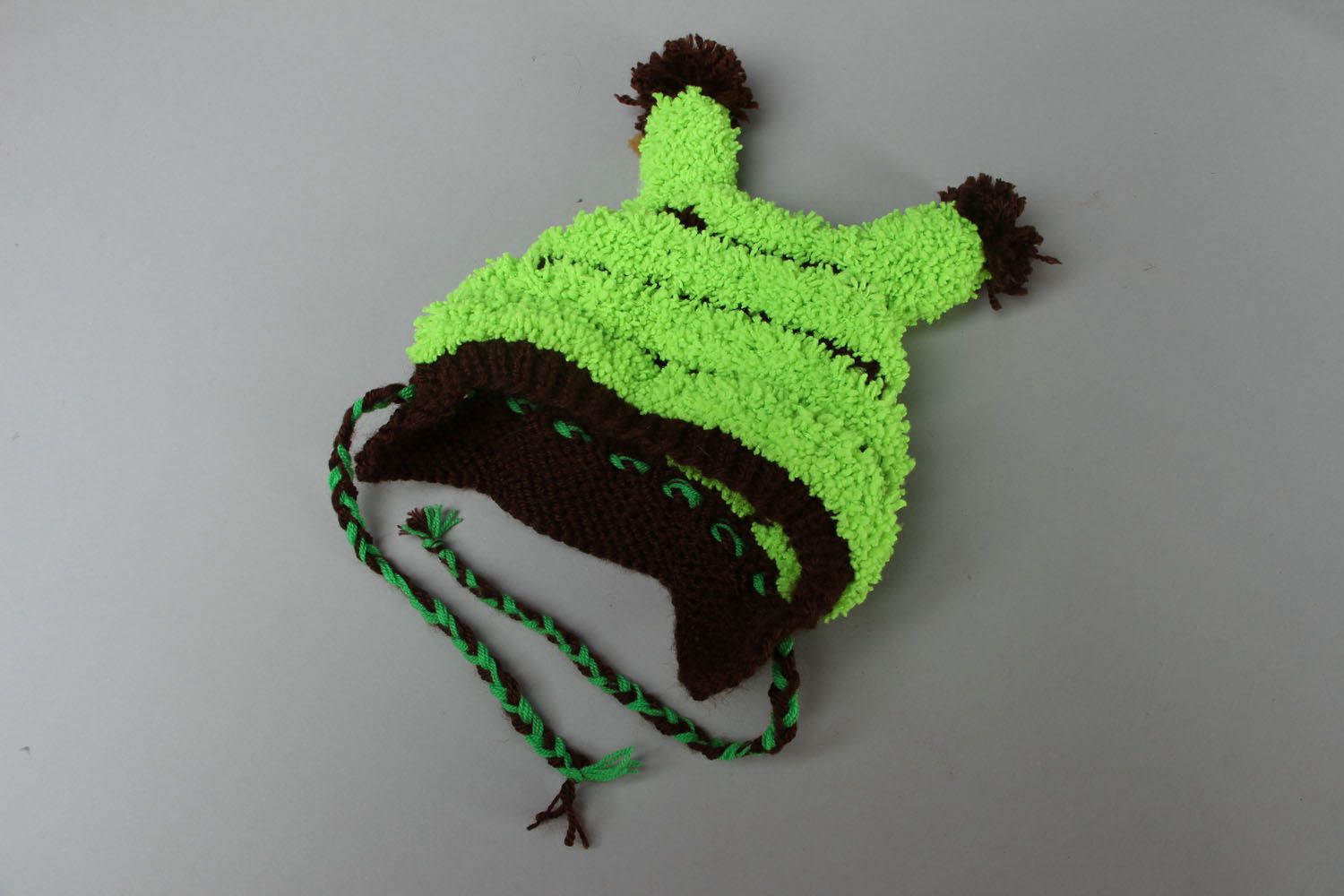 Knitted children's hat Caterpillar photo 1