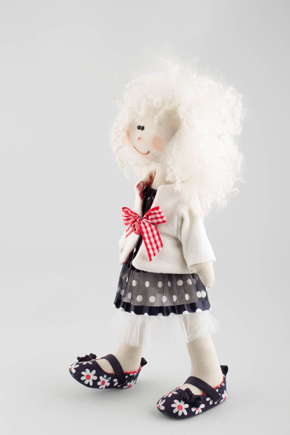 Elegant textile handmade toy designer beautiful doll for children and home decor photo 3