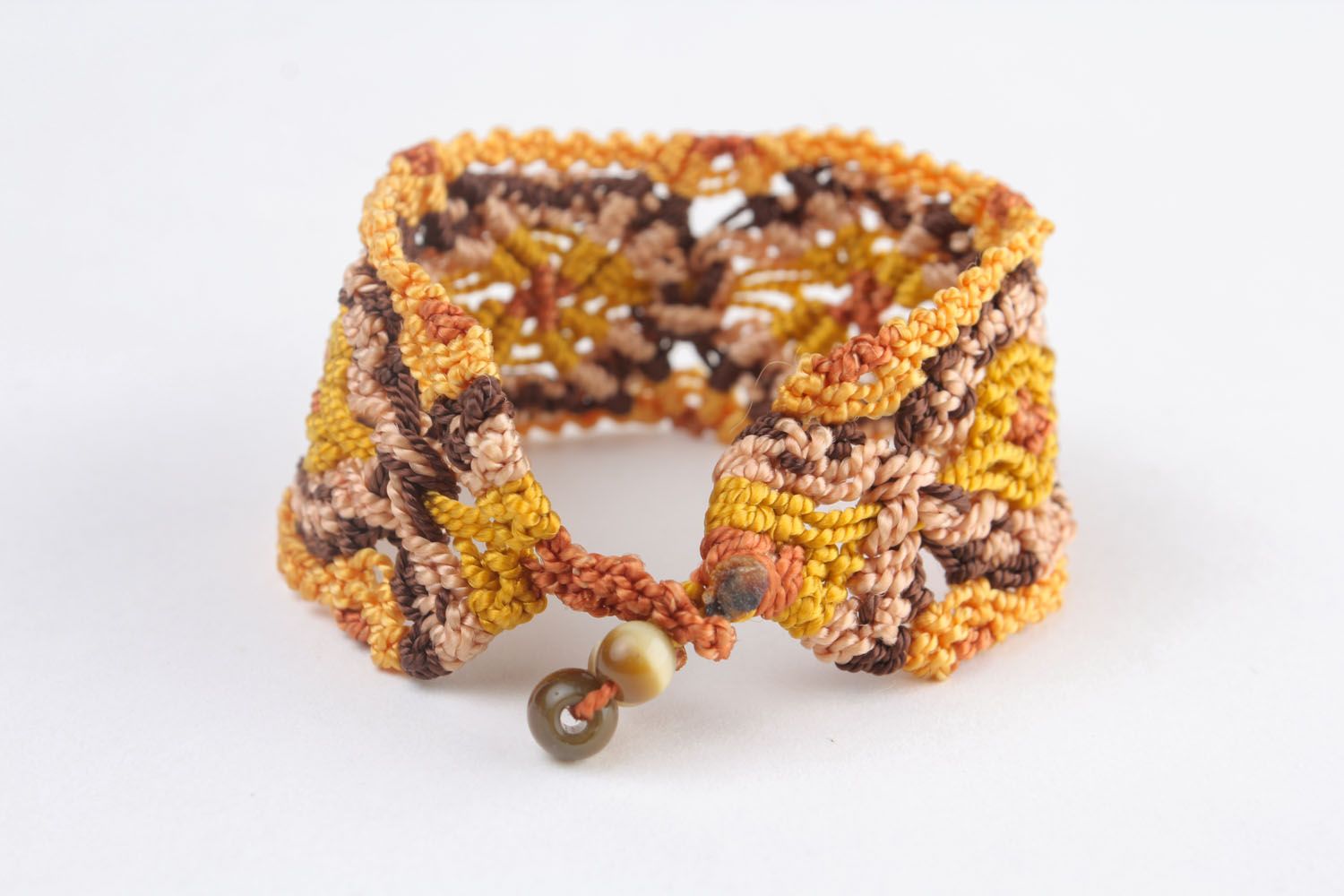 Wide textile bracelet photo 3