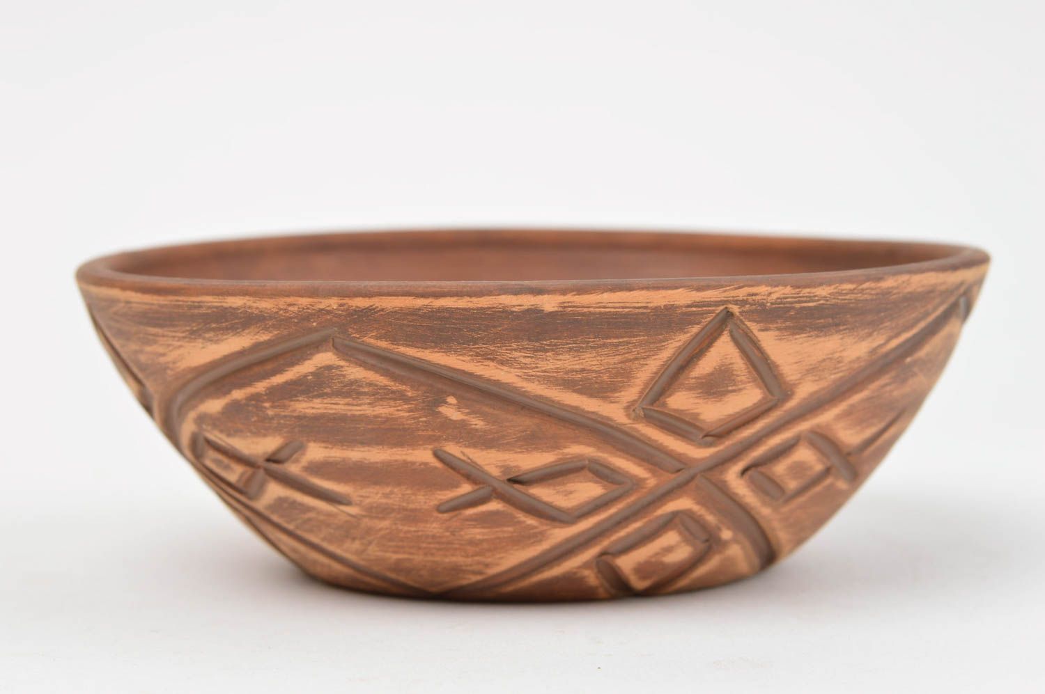 5,5 7 oz ceramic handmade pinch bowl nice pottery gift 0,4 lb photo 2
