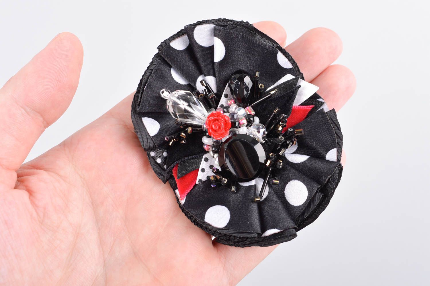 Handmade flower brooch designer accessories gifts for girlfriend brooch pin photo 5