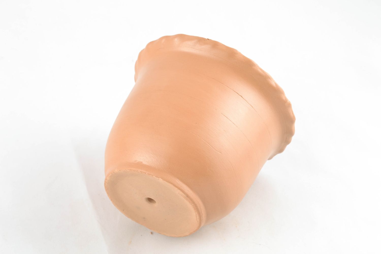 5 inches tall clay terracotta flower pot without tray 1,5  lb photo 4