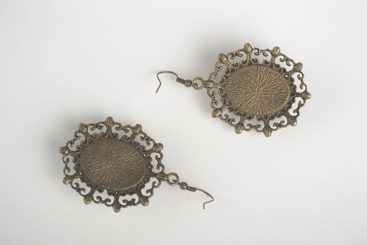 Handmade Vintage Ohrringe Designer Schmuck Accessoires für Frauen blau foto 2