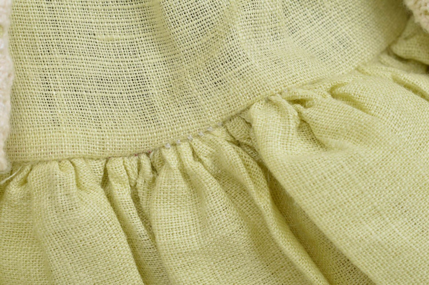 Jouet mou en tissu de coton fait main design original pour intérieur Chatte photo 5