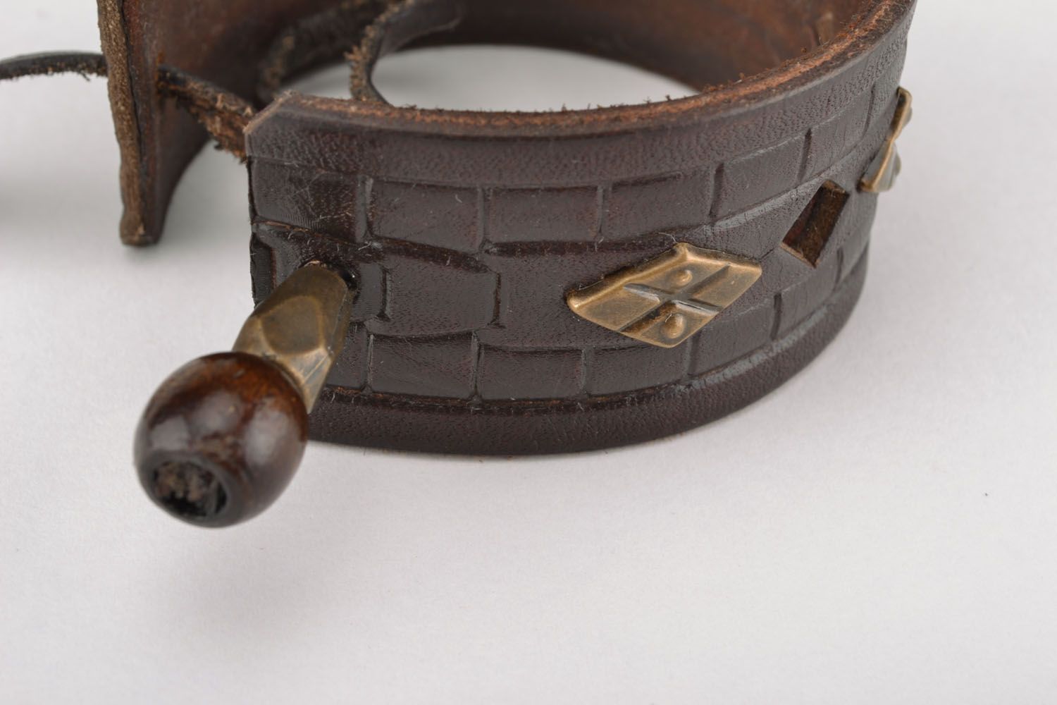 Italian leather bracelet photo 3