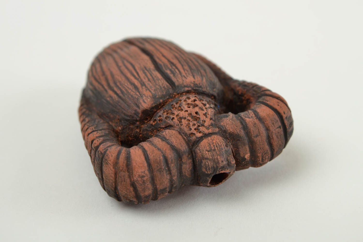 Stylish handmade clay tobacco pipe ceramic smoking pipe smoking accessories photo 5