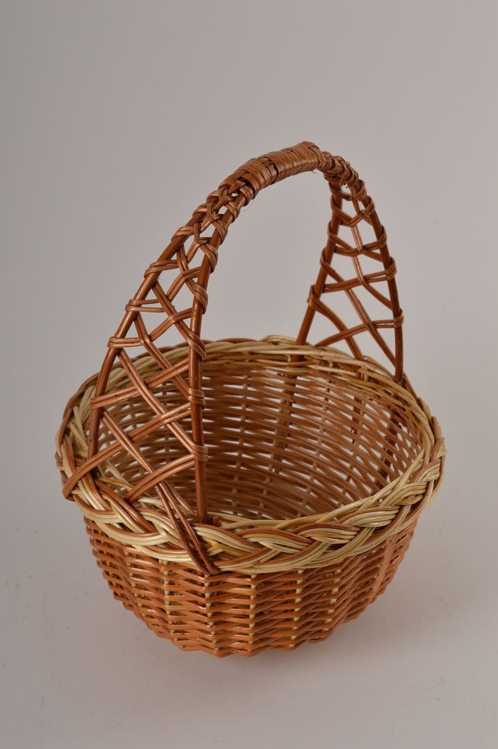 Unusual handmade woven basket interior decorating home goods gift ideas photo 4