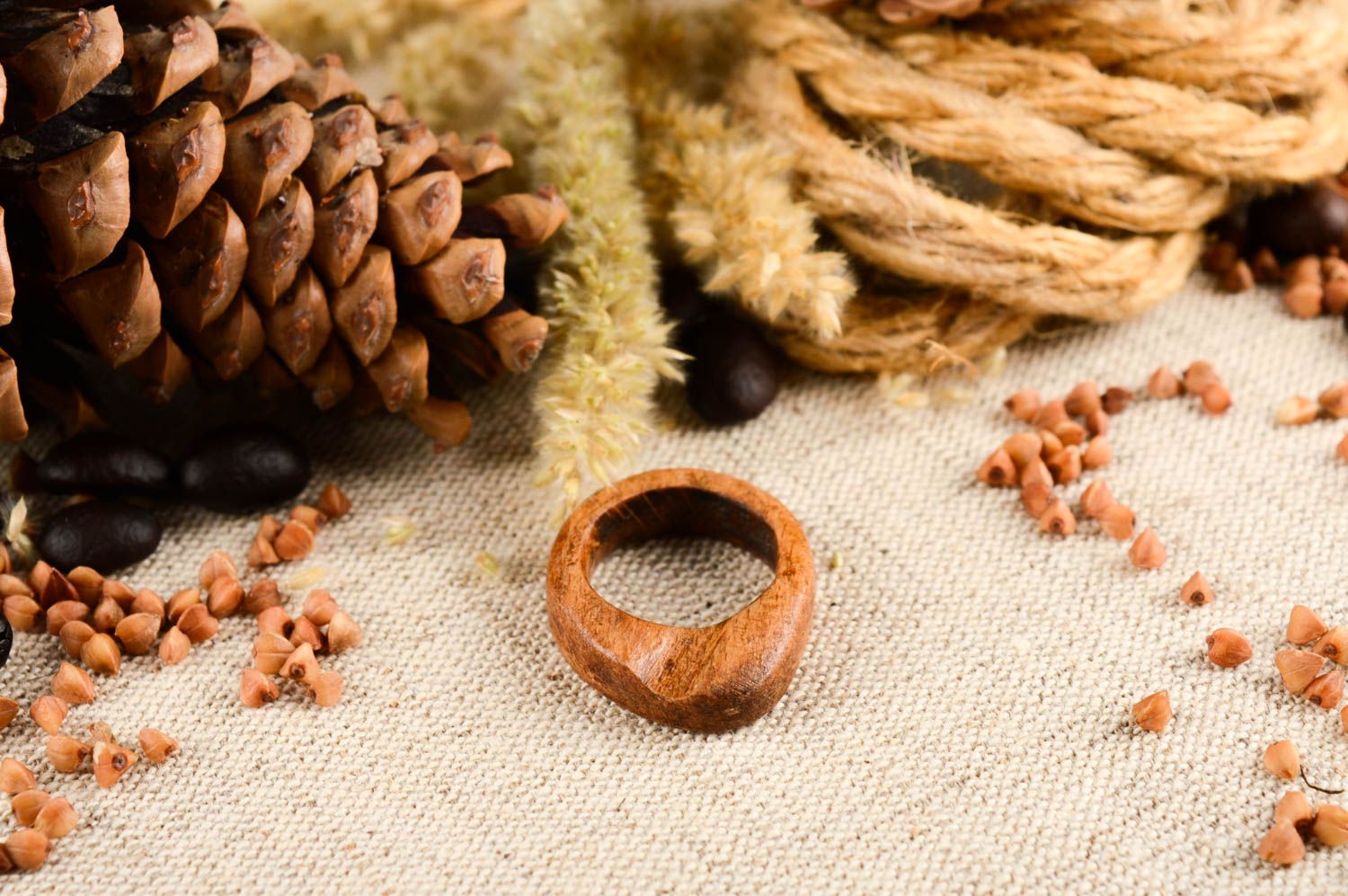 Перстень ручной работы кольцо из дерева очень необычное изделие из дерева фото 1