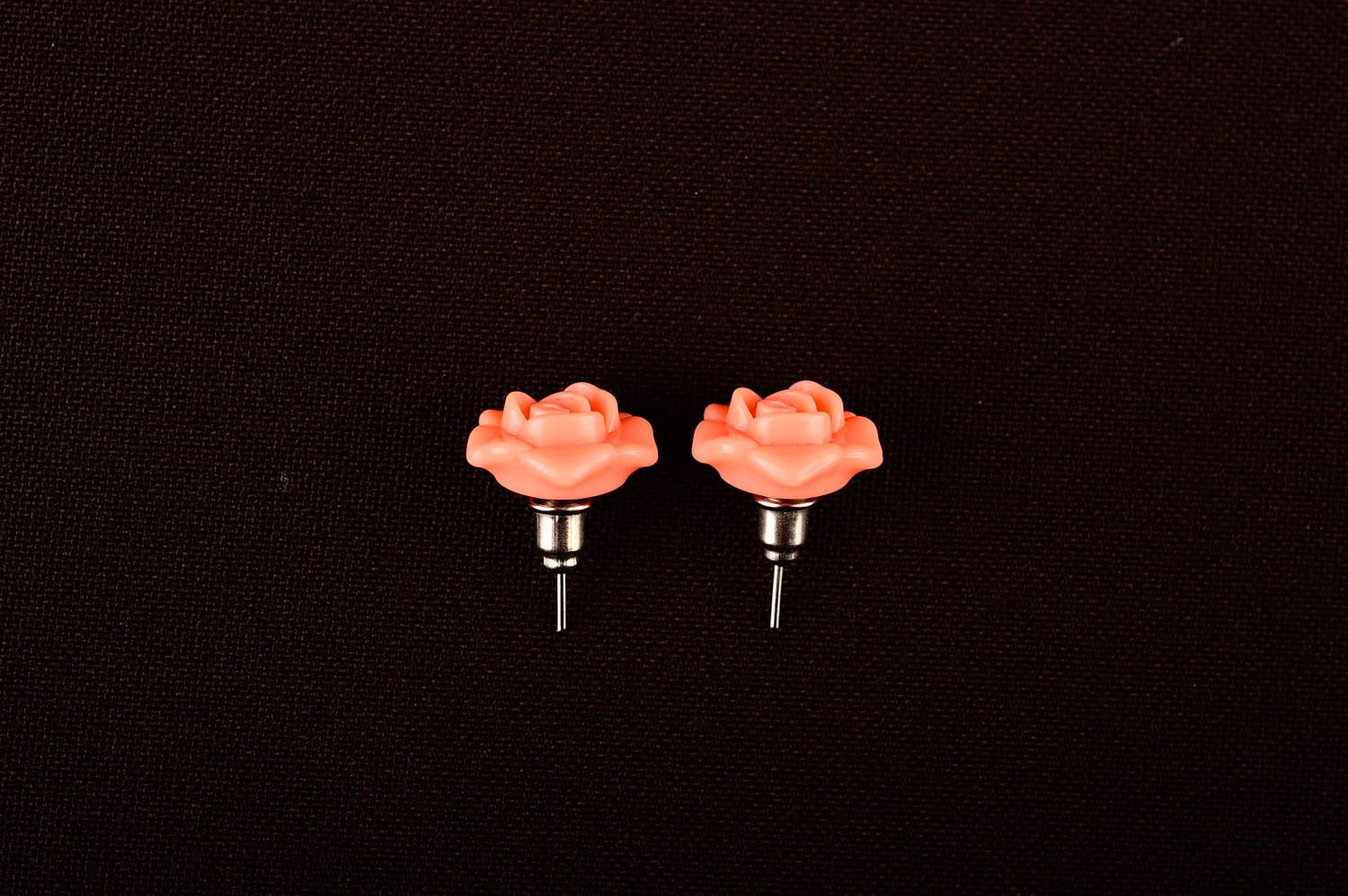 Handmade designer cute earrings unusual stylish earrings plastic jewelry photo 5