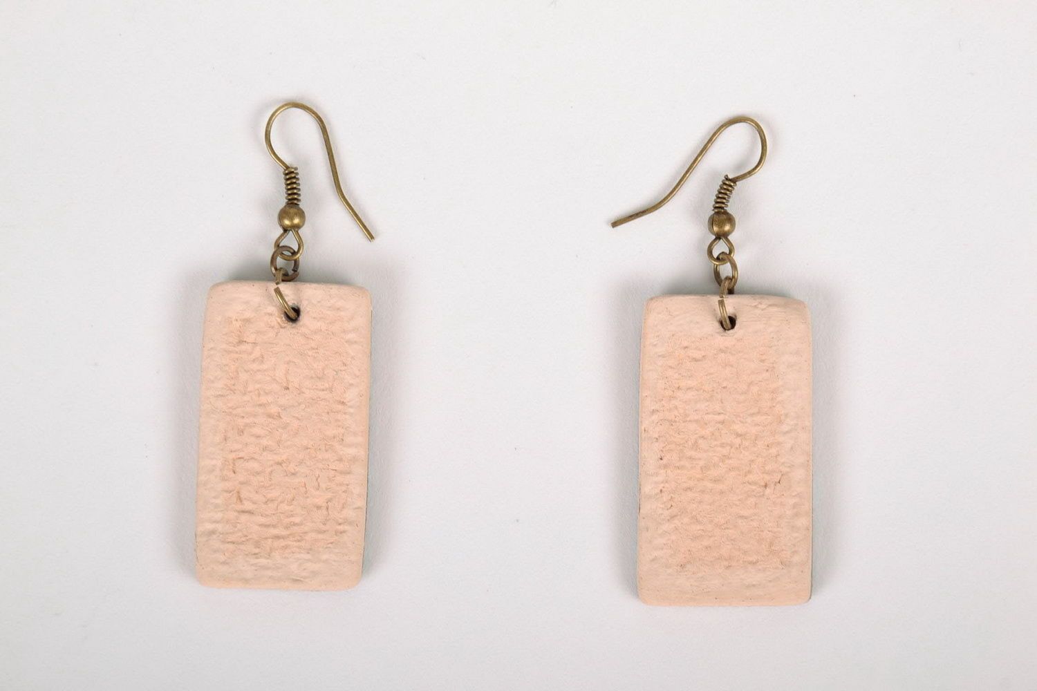Ceramic earrings with painting photo 4