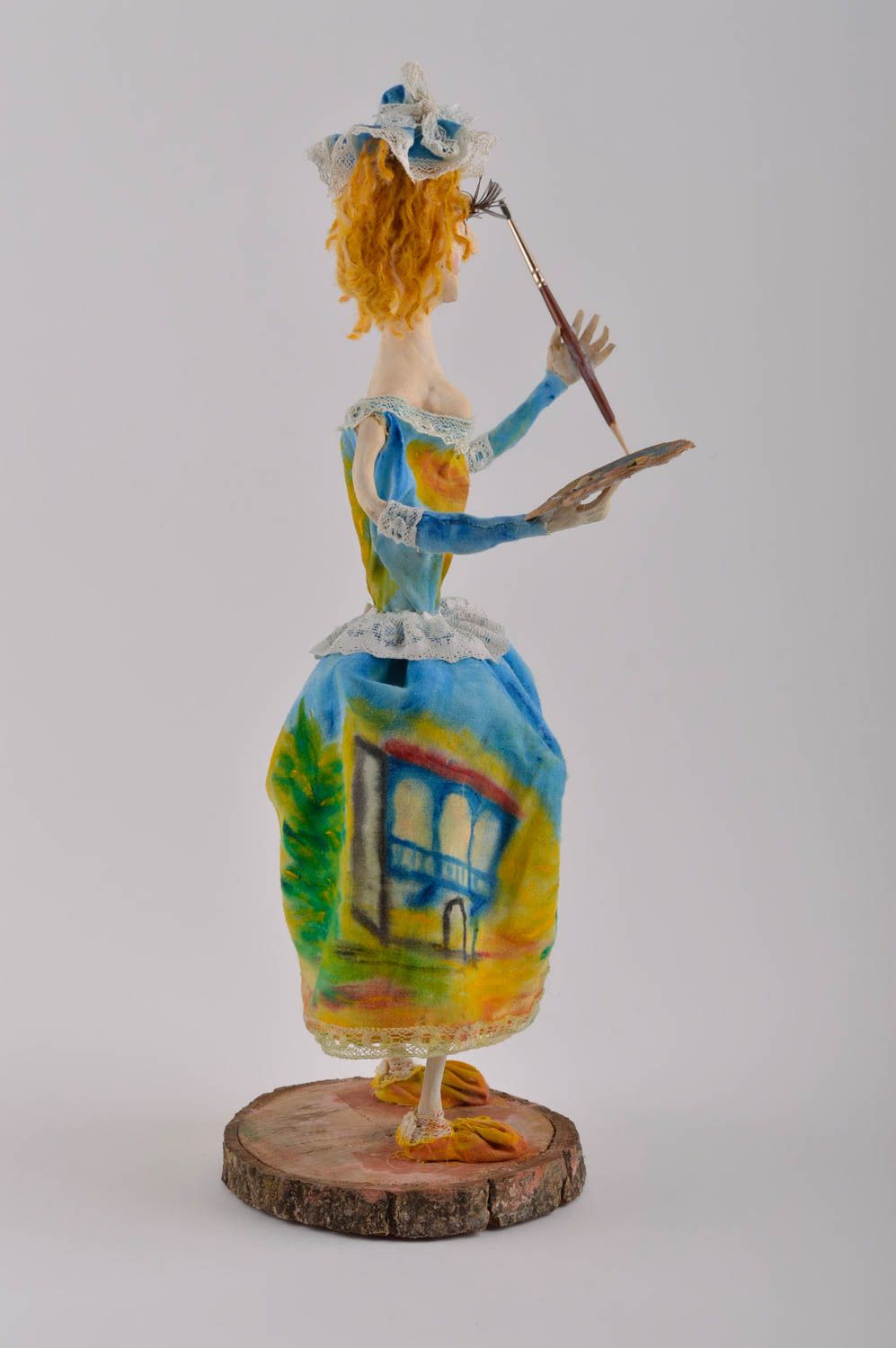Muñeca hecha a mano figura decorativa de colección decoración de hogar foto 3
