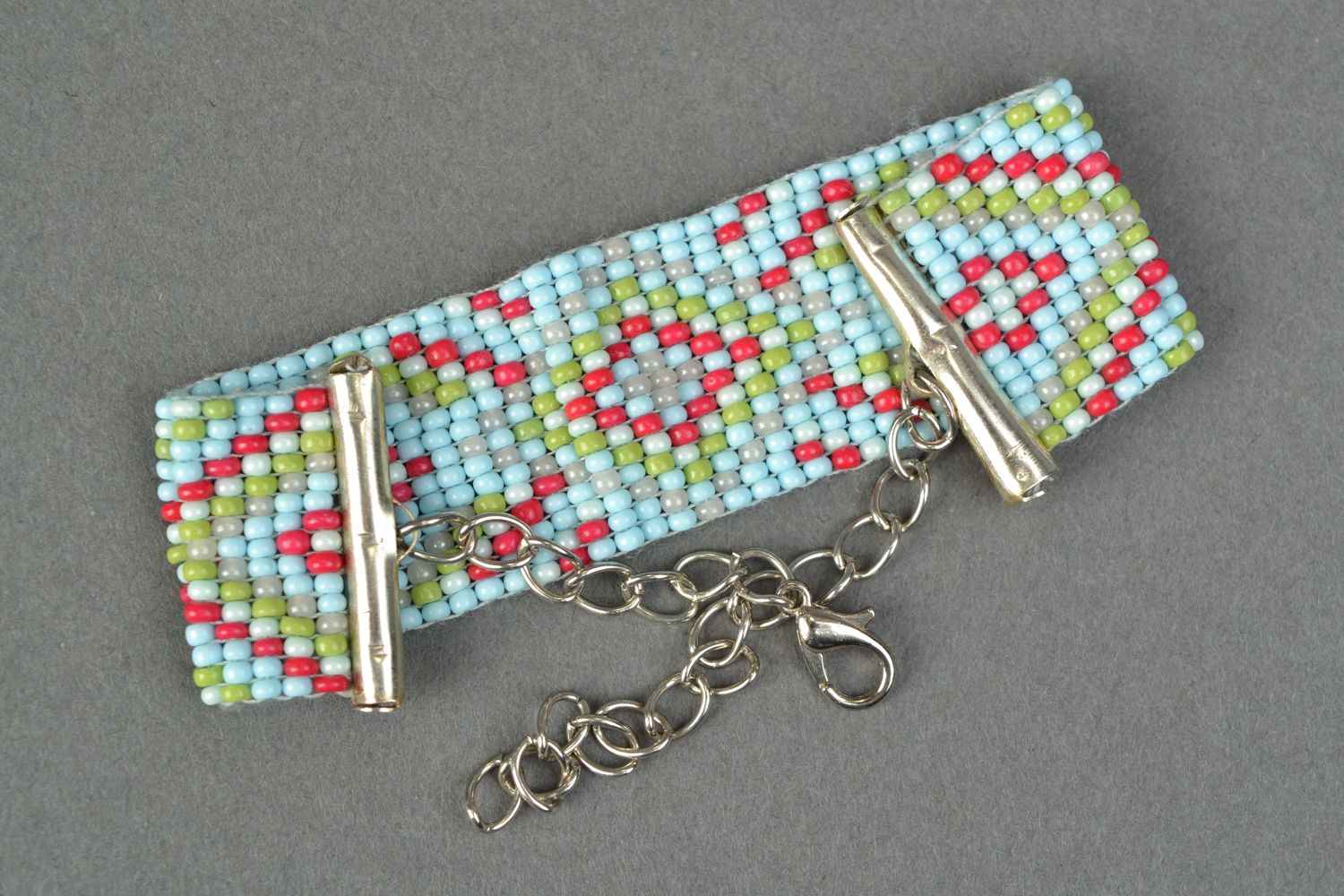 Handmade Armband aus Glasperlen im Ethno Stil  foto 3