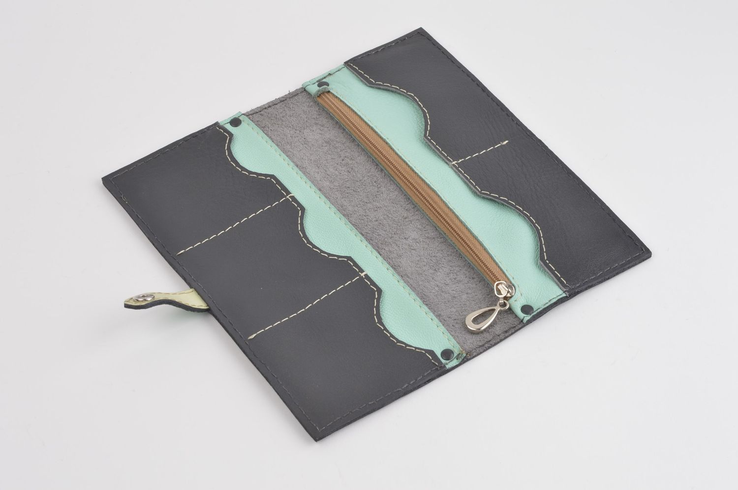 Мужское портмоне handmade кожаный кошелек модный красивый аксессуар для мужчин фото 3