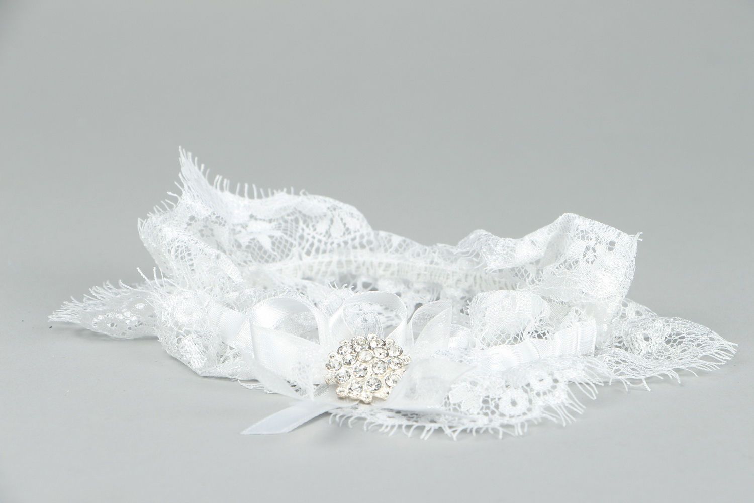 Handmade Spitze Strumpfband für Braut foto 3
