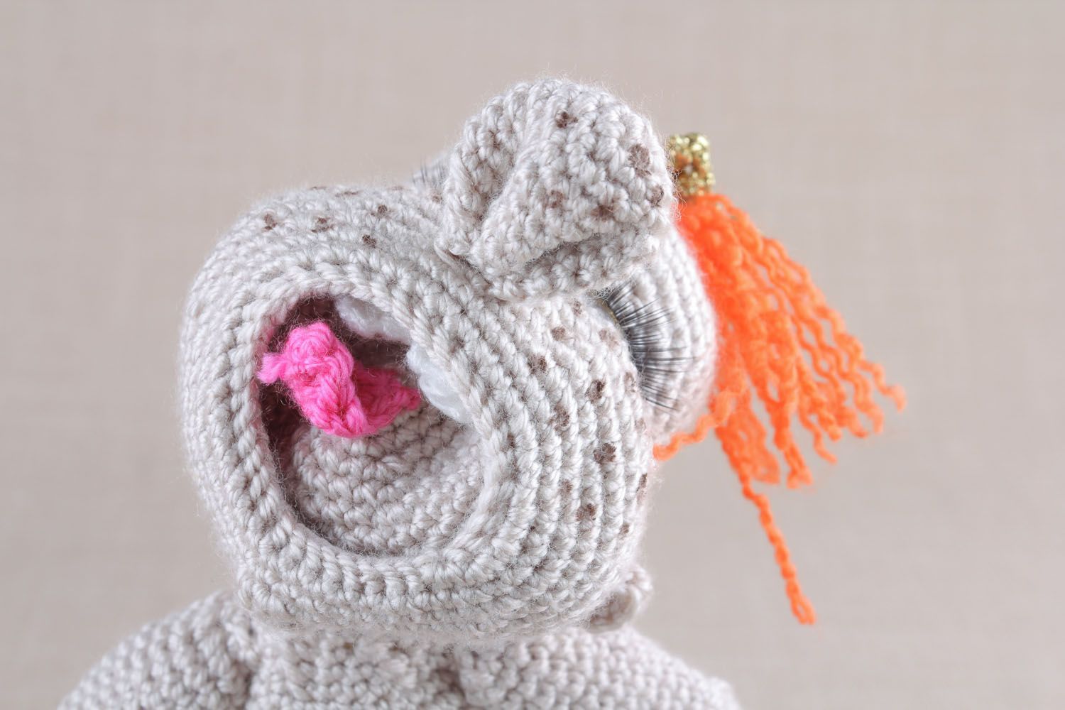 Peluche tricotée poupée faite main photo 4