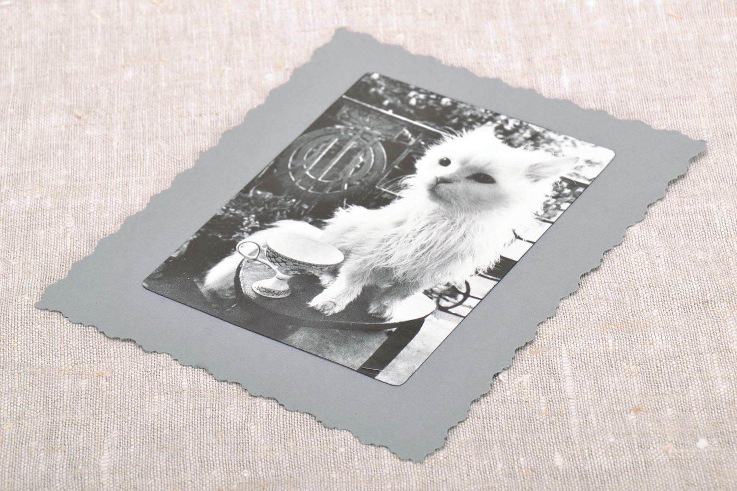 Carte de vœux artisanale avec photo noir et blanc photo 3