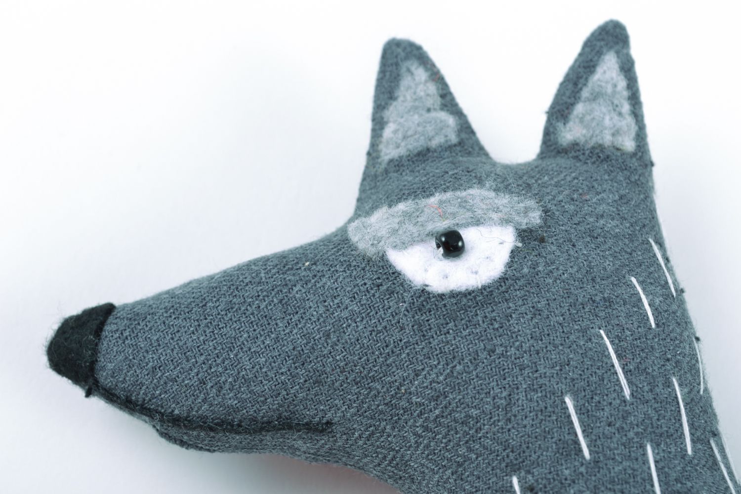 Cotton soft toy in the shape of wolf photo 1