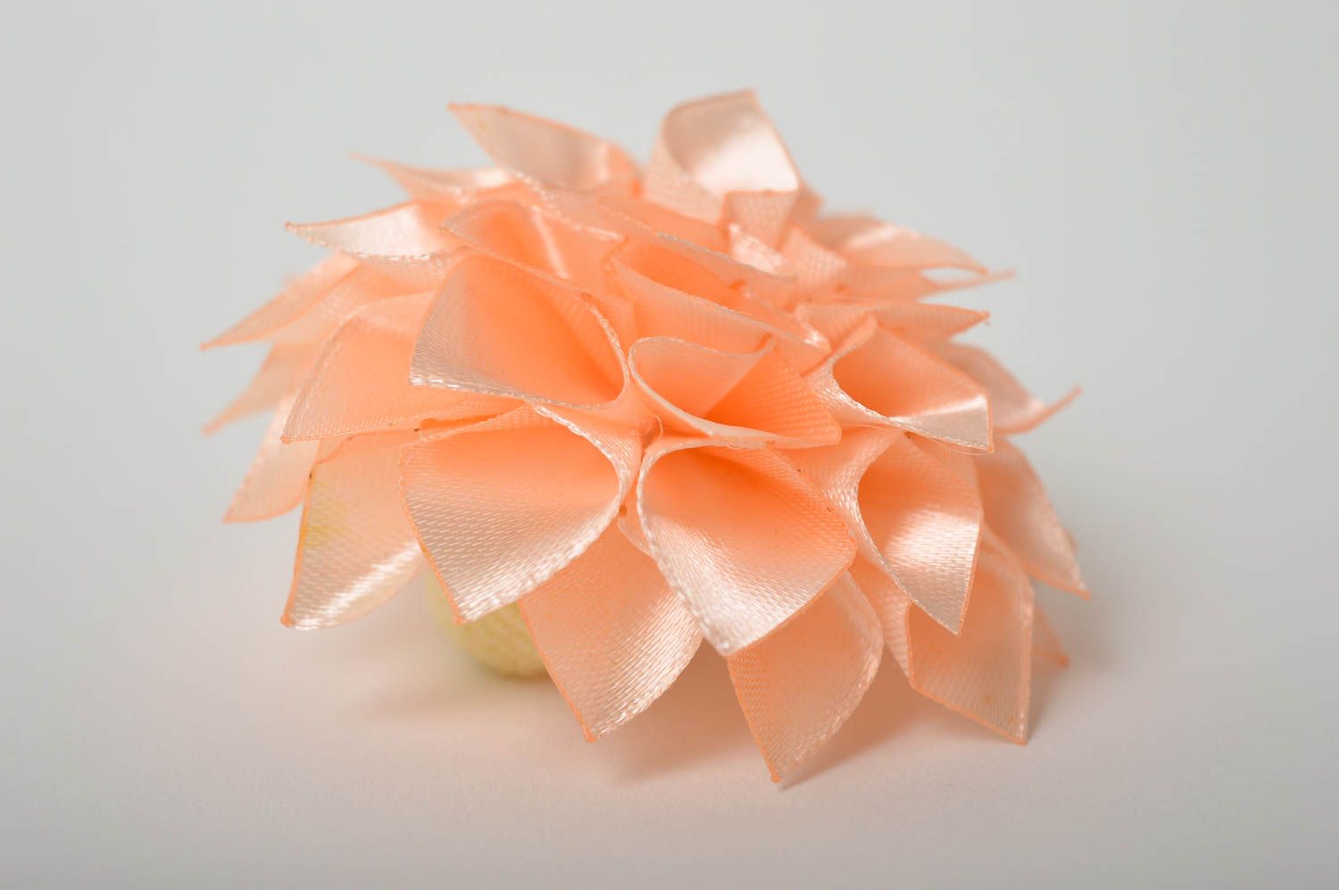 Handmade flower scrunchy delicate hair accessories for children kanzashi jewelry photo 4