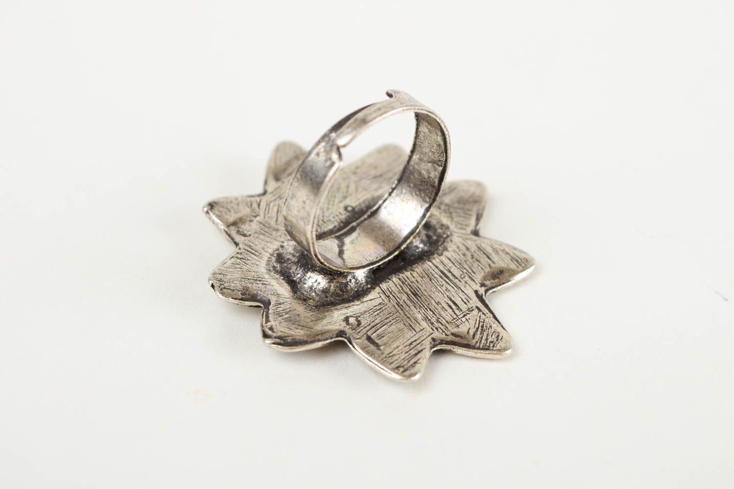 Beautiful handmade metal ring metal craft ideas fashion accessories for girls  photo 5
