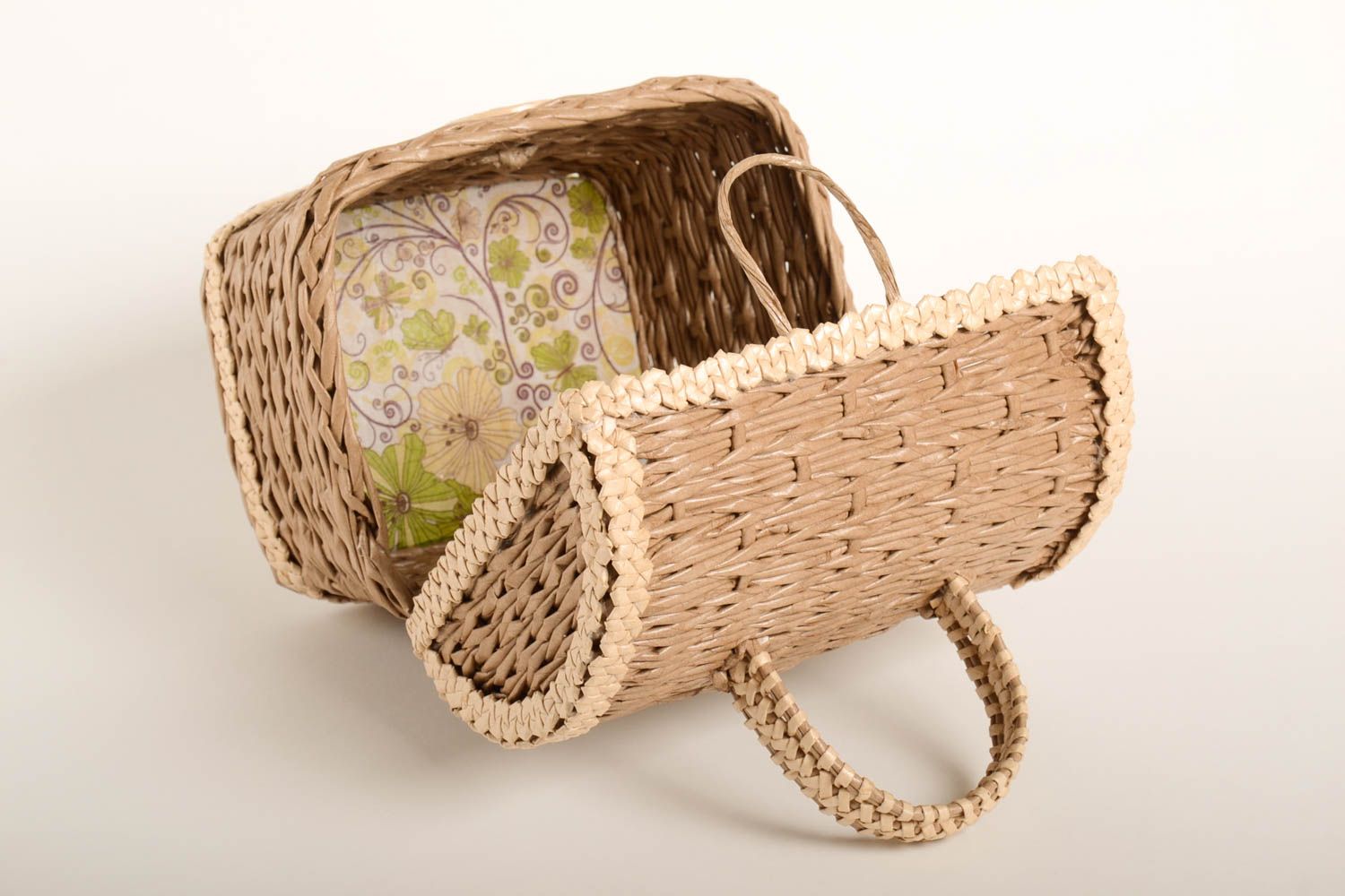 Handmade wicker basket wicker breadbox home decor ideas kitchen utensils photo 4
