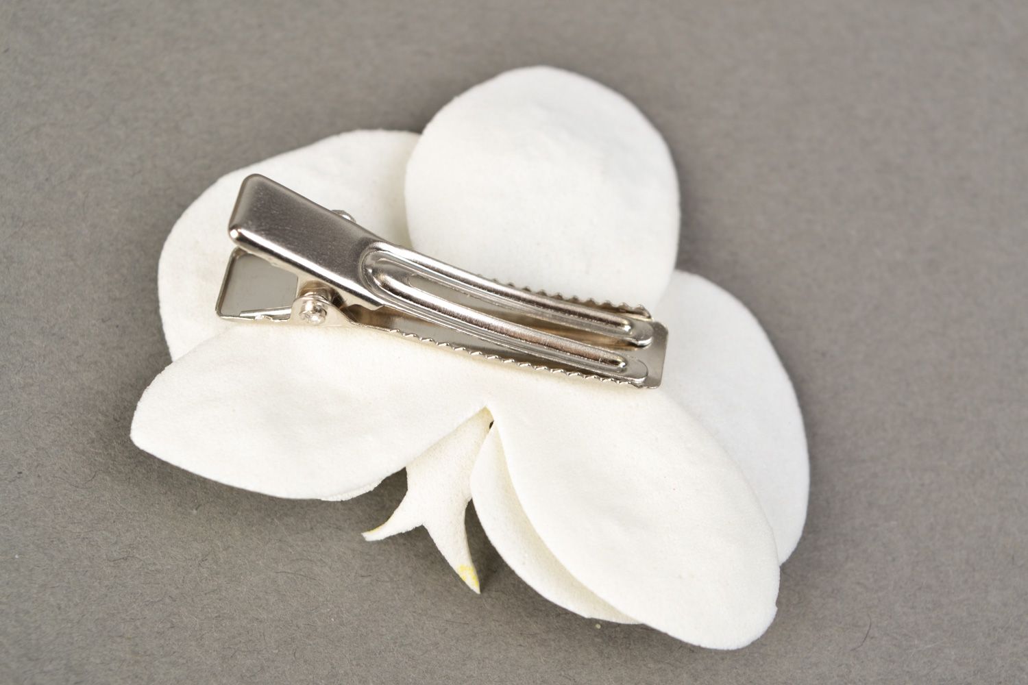 Handmade hair clip unusual wedding accessory gift ideas flower hair clip photo 4