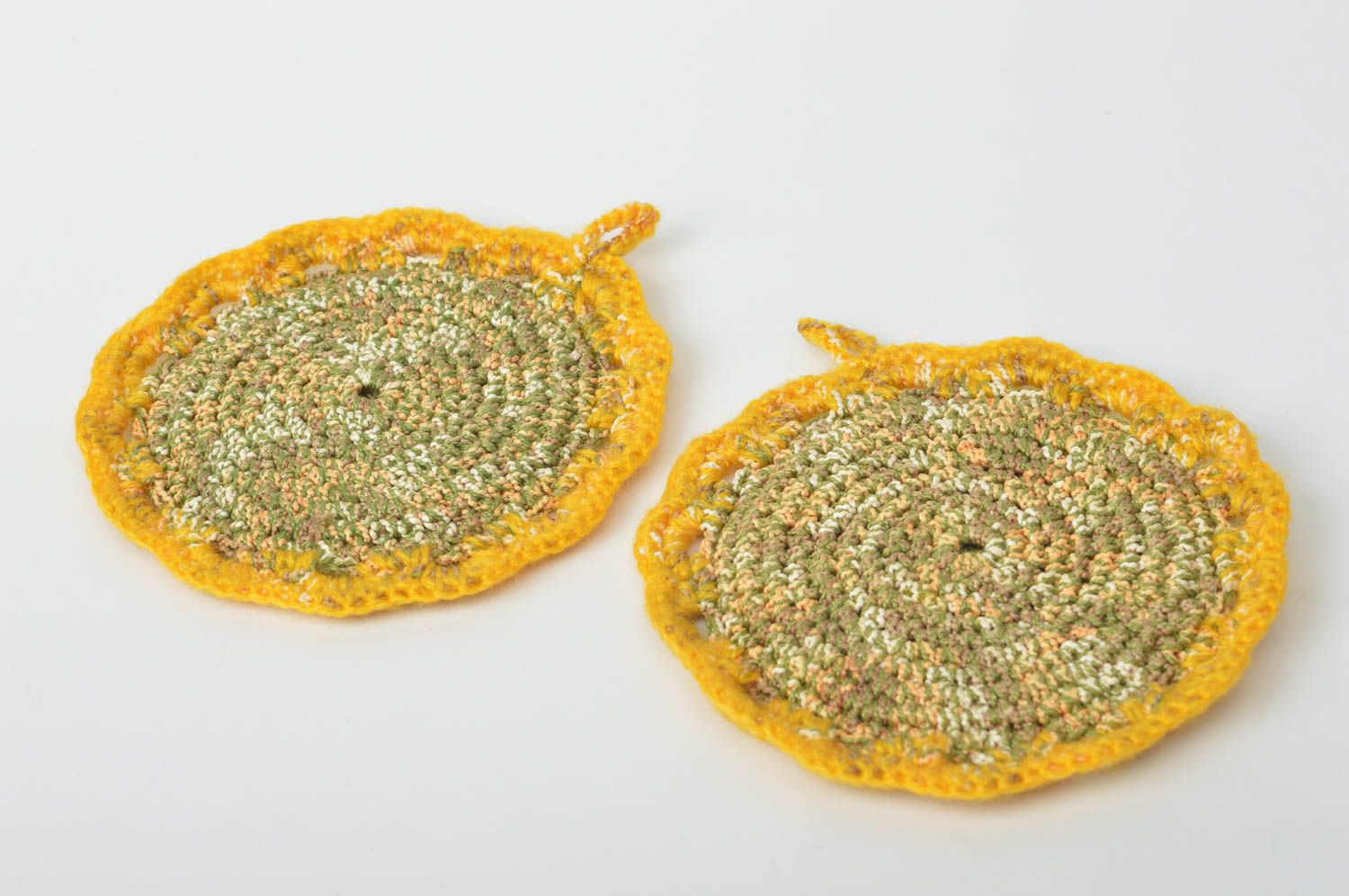 Stylish handmade pot holder crochet potholder kitchen supplies home textiles photo 4