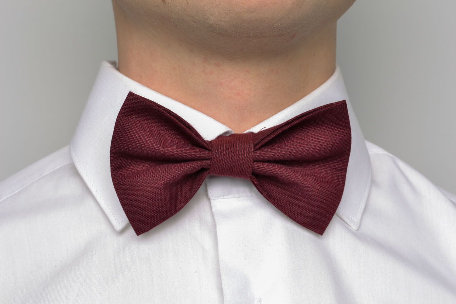Текстильный галстук-бабочка фото 1