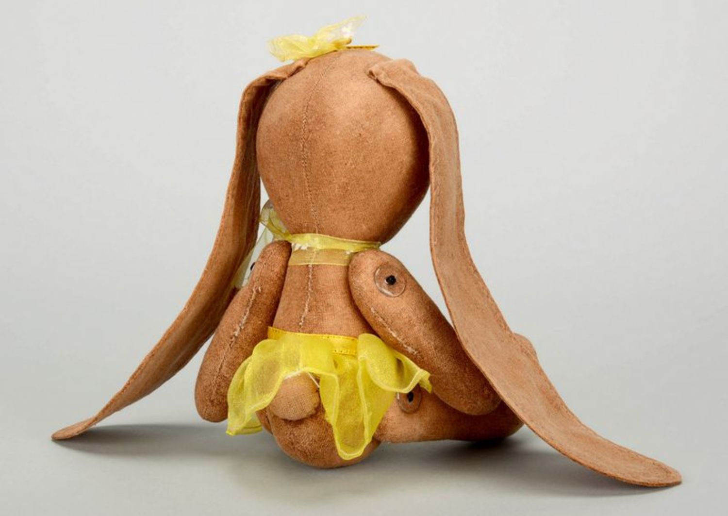 Bambola fatta a mano Lepre con oreсchie lunghe Bambola di peluche per bambini foto 5