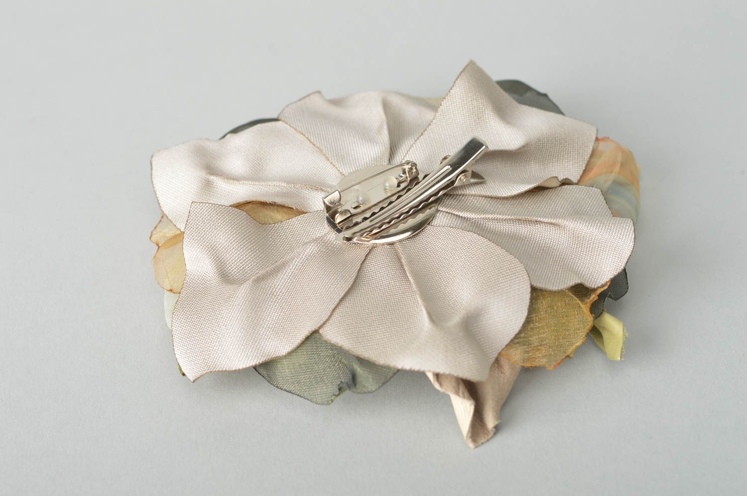 Handmade leather hair clip brooch designer jewelry transformer handmade gift photo 5