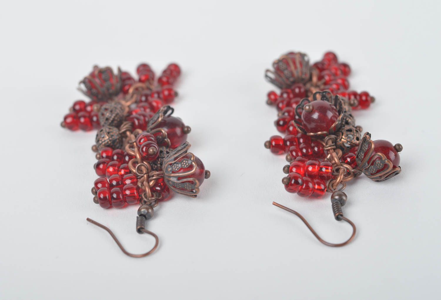 Stylish handmade beaded earrings woven earrings beautiful jewellery photo 5