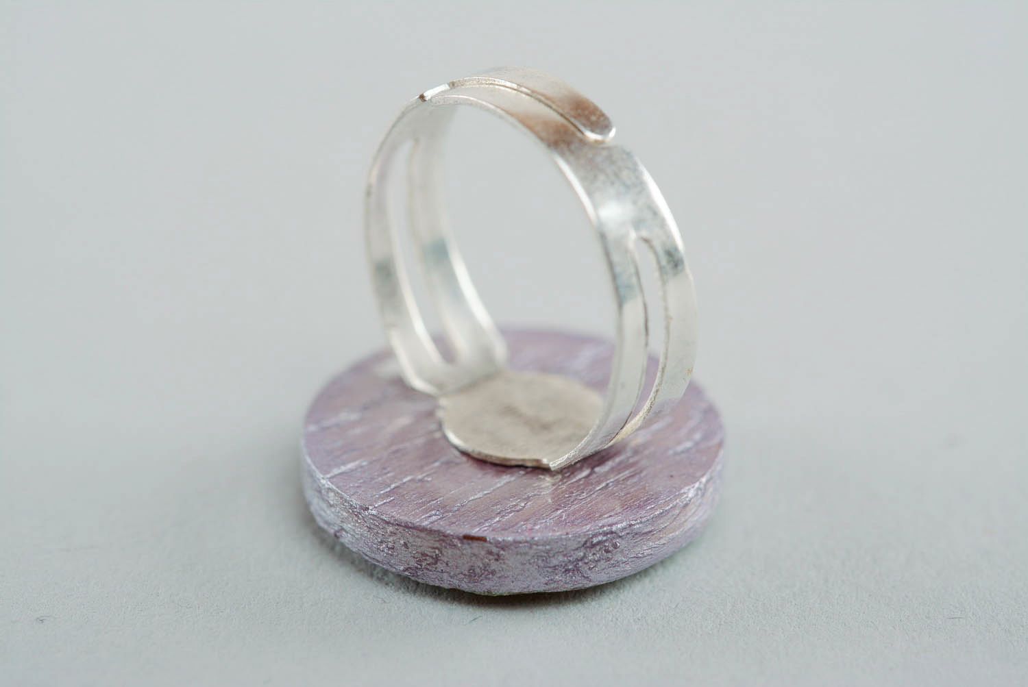 Ring made of wood and metal photo 5